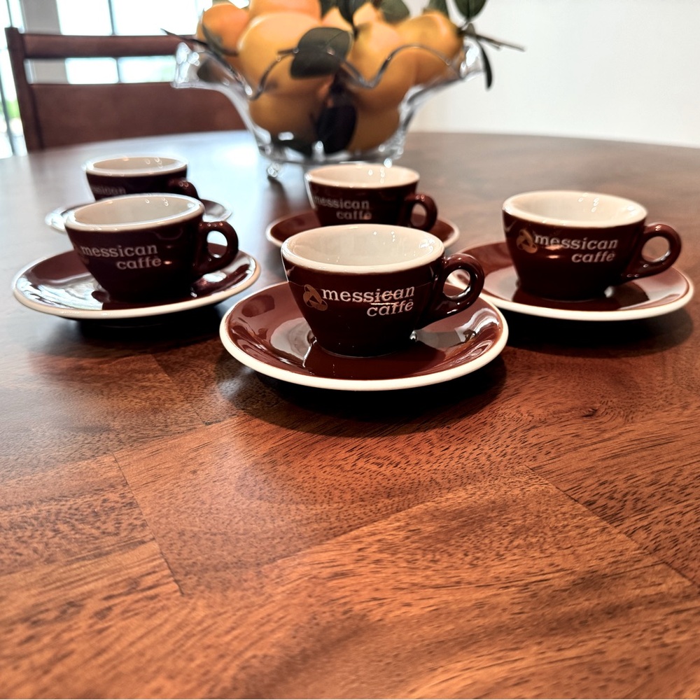 ACF, Made in Italy Vintage Brown Espresso Cup Sets